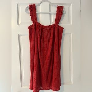 Eyelet flutter sleeve Sezane Dress